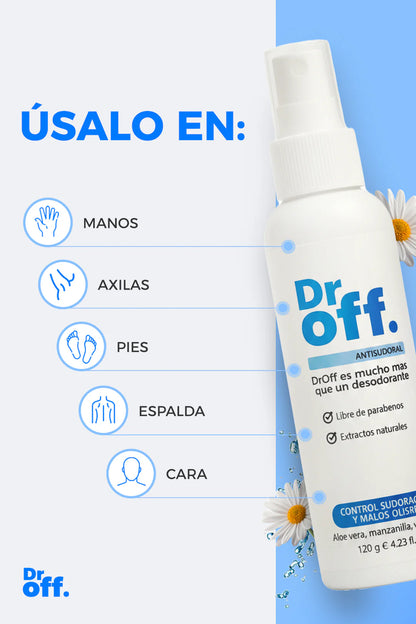 DrOFF🧑‍⚕️Tratamiento médico contra el sudor y mal olor