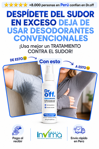 DrOFF🧑‍⚕️Tratamiento médico contra el sudor y mal olor
